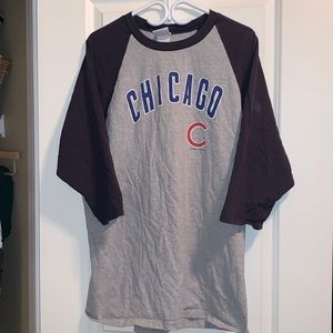 Majestic Chicago Cubs 3/4 Sleeve Baseball Shirt